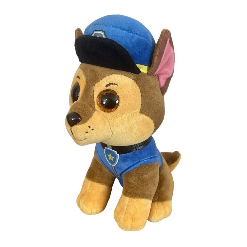 TY Beanie Boos 9" MEDIUM Paw Patrol CHASE German Shepherd Plush Toy Stuff Animal